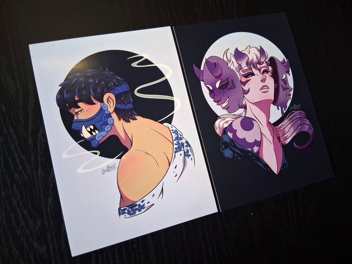 Kiku and Del Art Prints A5 Oh! Hi Yokai!