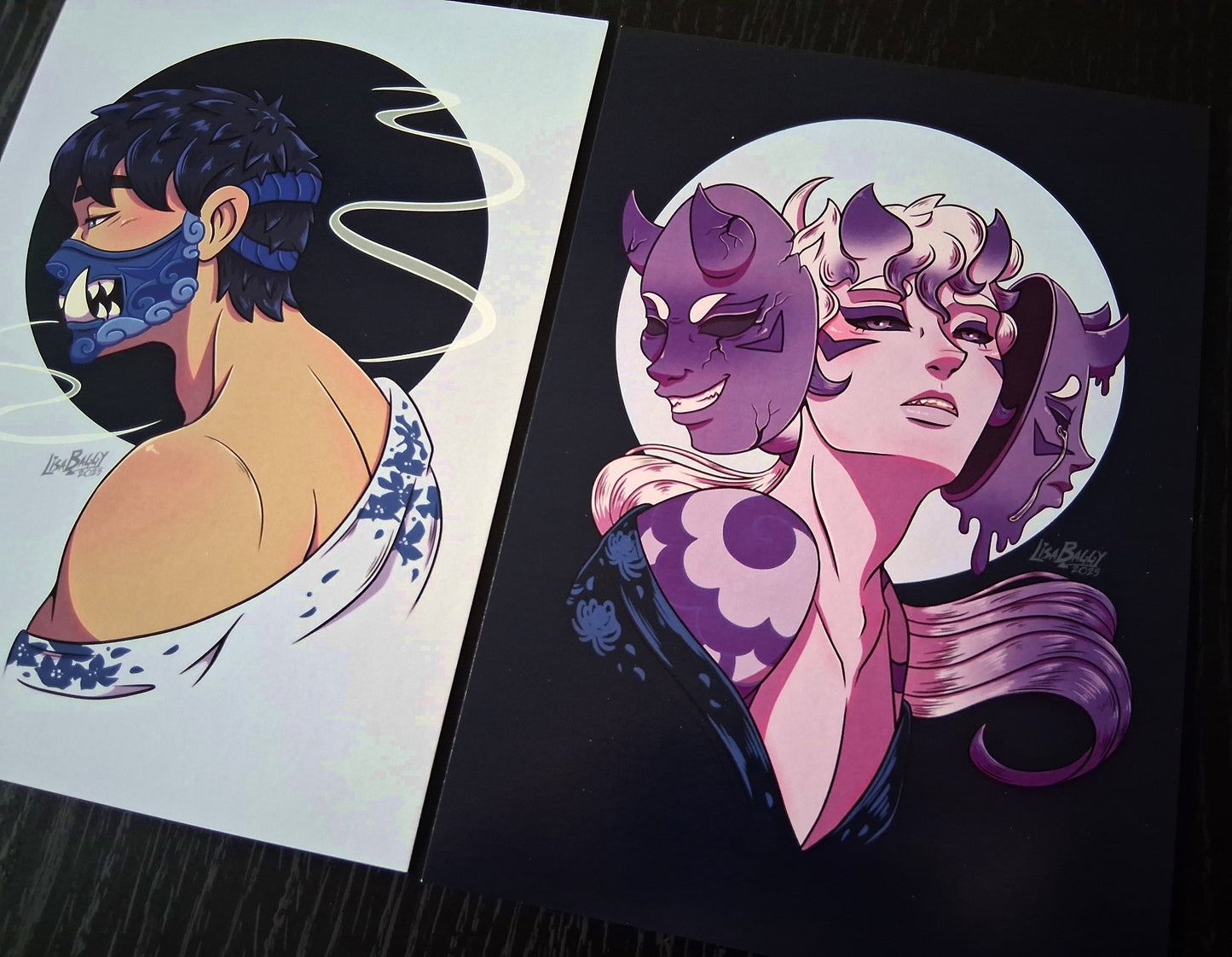 Kiku and Del Art Prints A5 Oh! Hi Yokai!