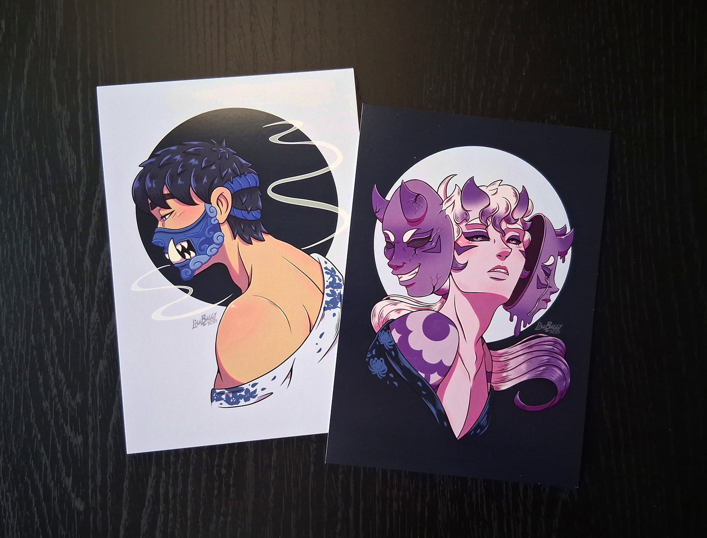 Kiku and Del Art Prints A5 Oh! Hi Yokai!