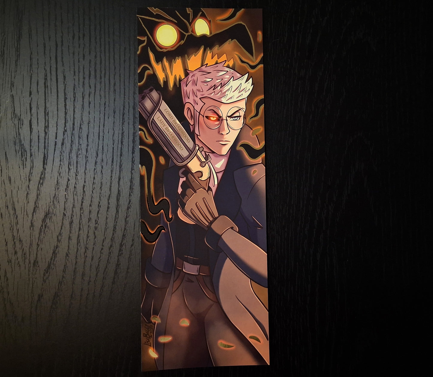 Percy Gold Foil Art Prints A4 Slim