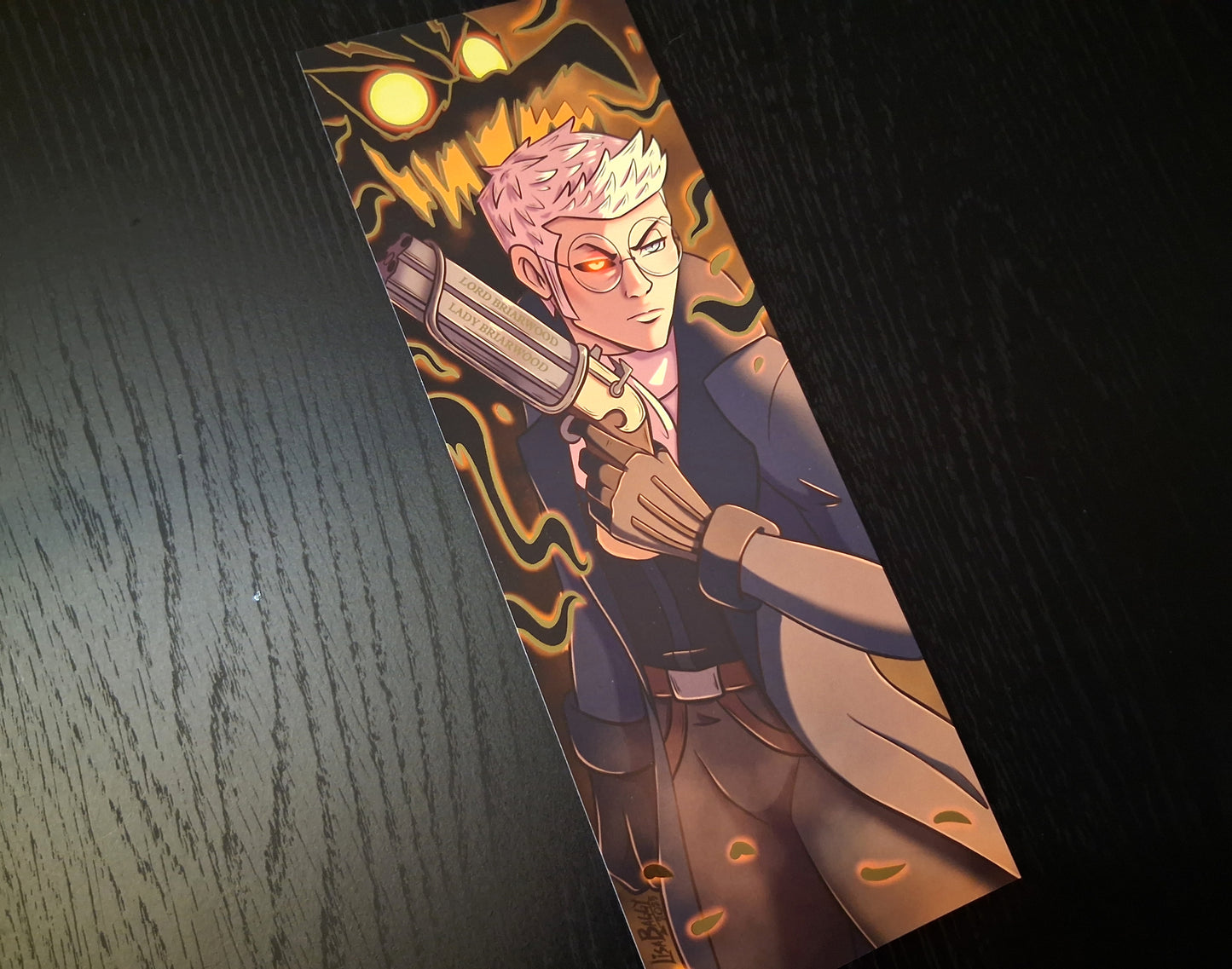 Percy Gold Foil Art Prints A4 Slim