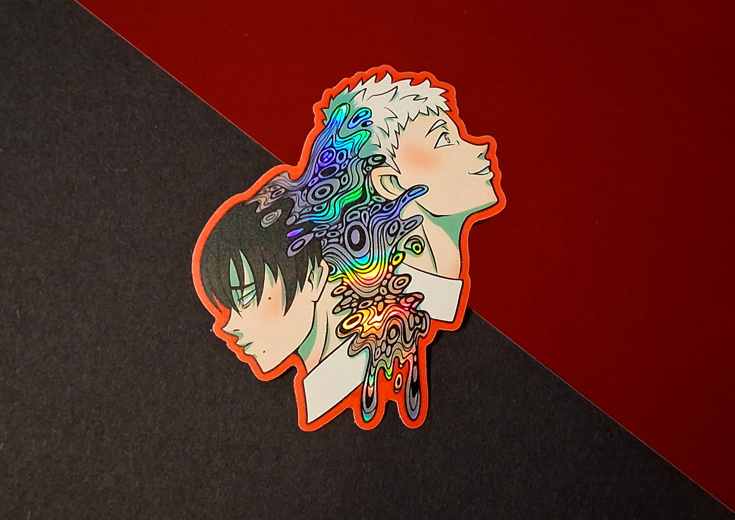 Summer Hikaru Died Yoshiki Holographic Vinyl Decorative Stickers