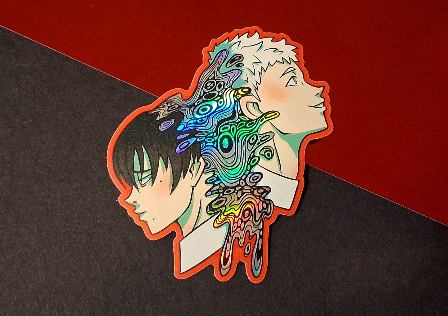 Summer Hikaru Died Yoshiki Holographic Vinyl Decorative Stickers