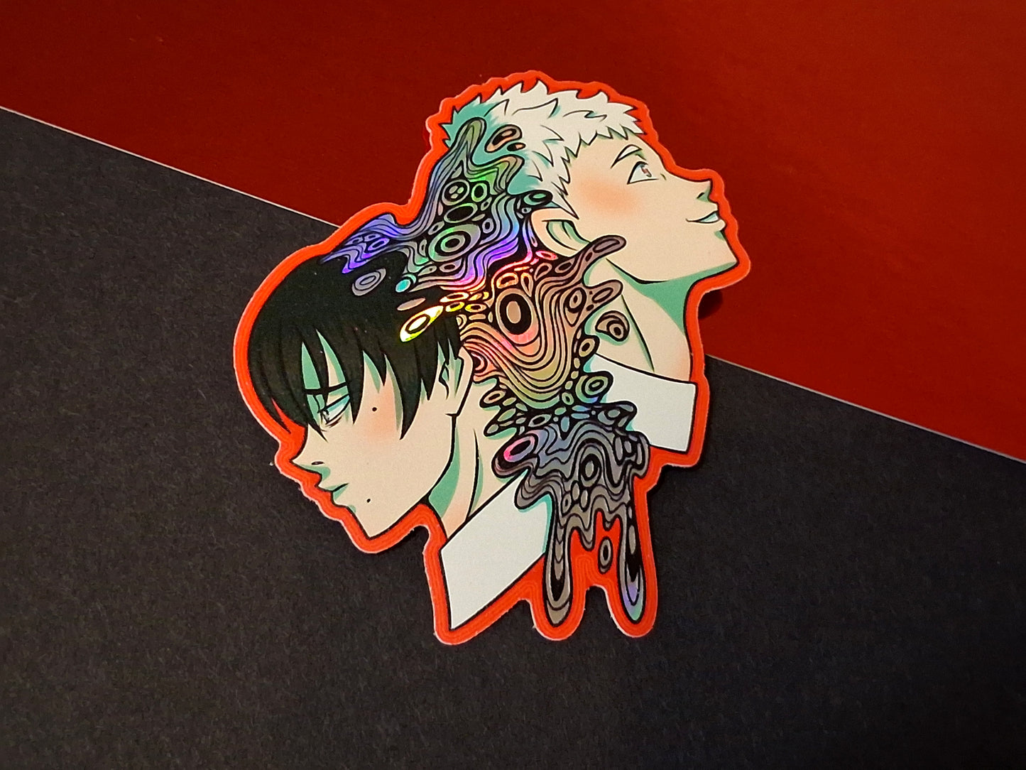 Summer Hikaru Died Yoshiki Holographic Vinyl Decorative Stickers