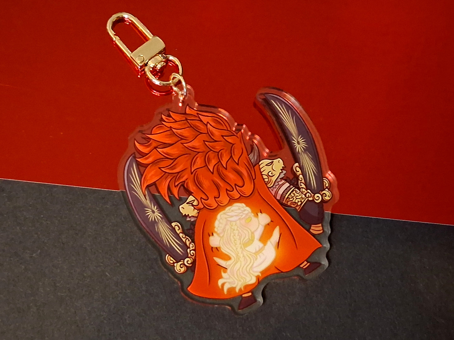 Radahn & Miquella Clear Acrylic Charms 2.5 inch Double Sided