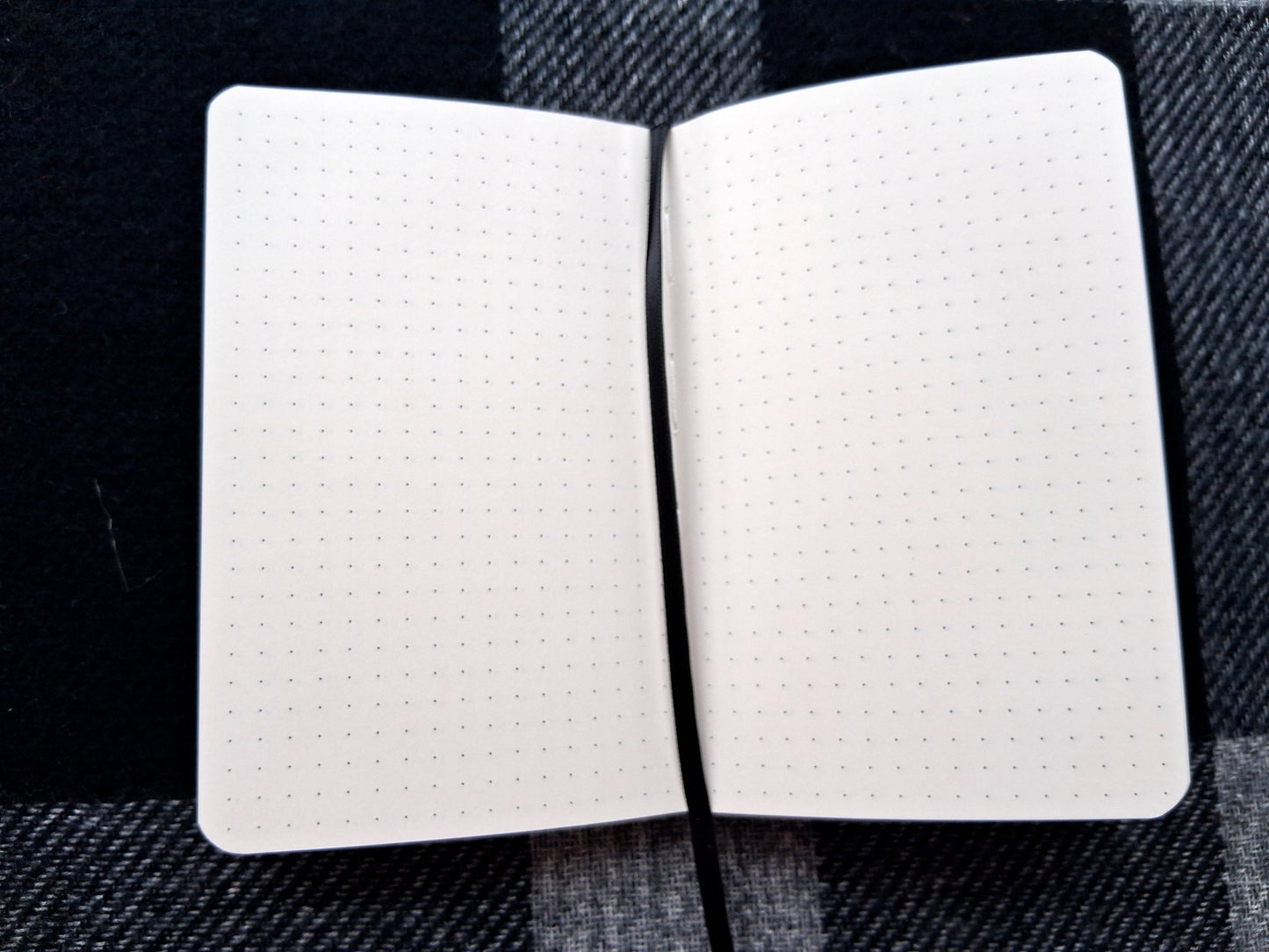 A6 Leatherette Dotted Notebook with Cosmic Snake Design