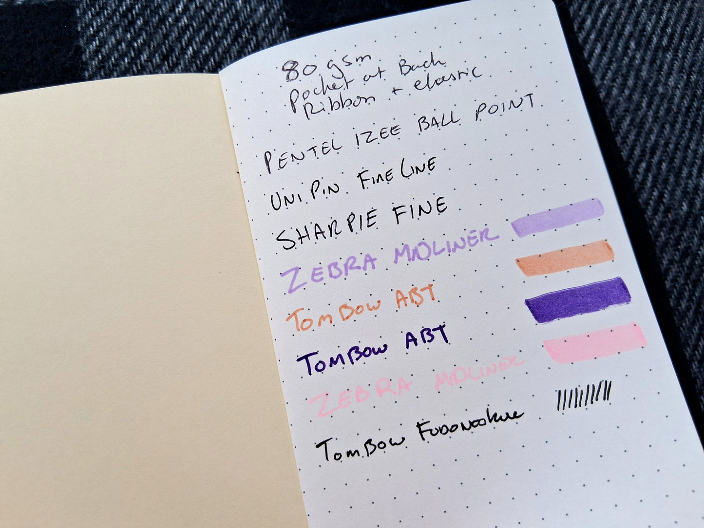 A6 Leatherette Dotted Notebook with Cosmic Snake Design