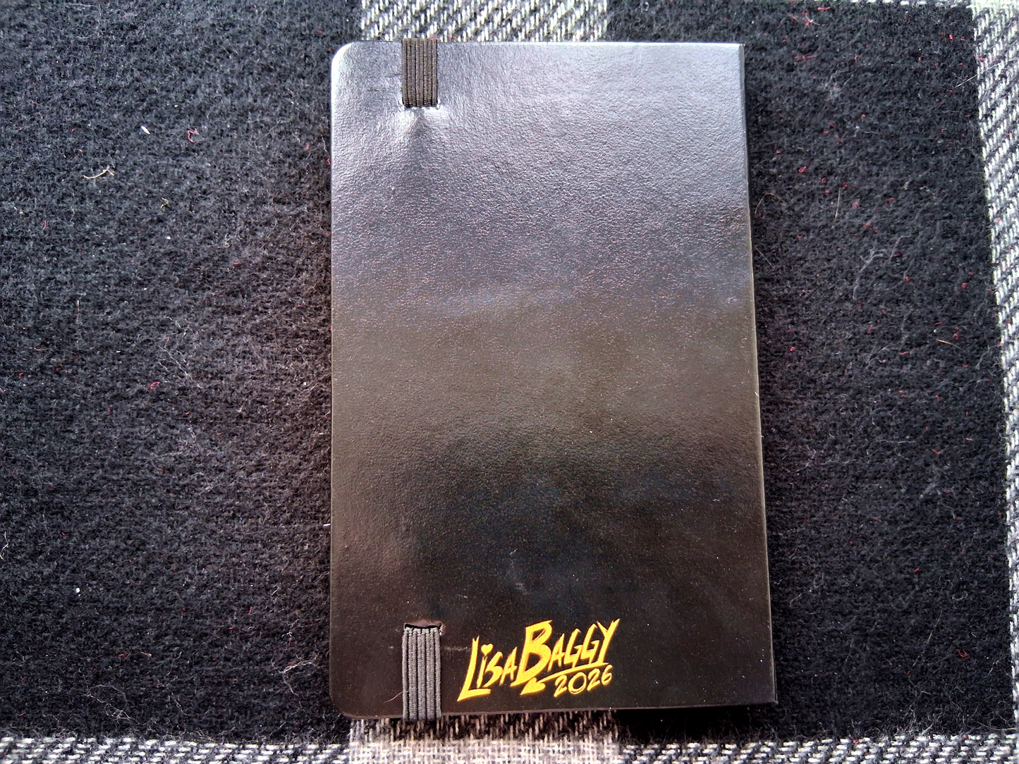 A6 Leatherette Dotted Notebook with Cosmic Snake Design