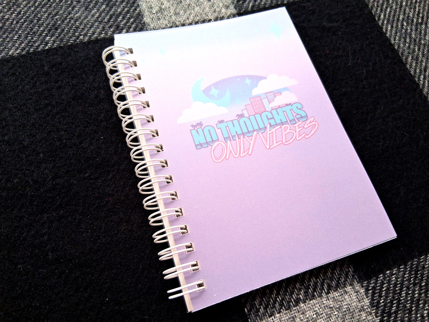 A6 Sticker book No Thoughts Only Vibes Design