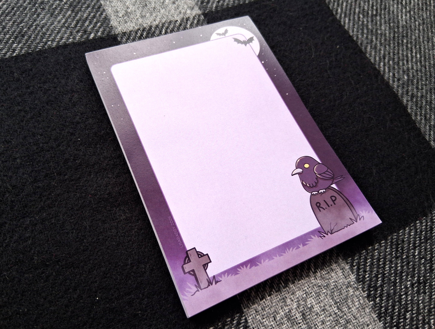 A6 Notepad Spoopy Cutie Goth Raven