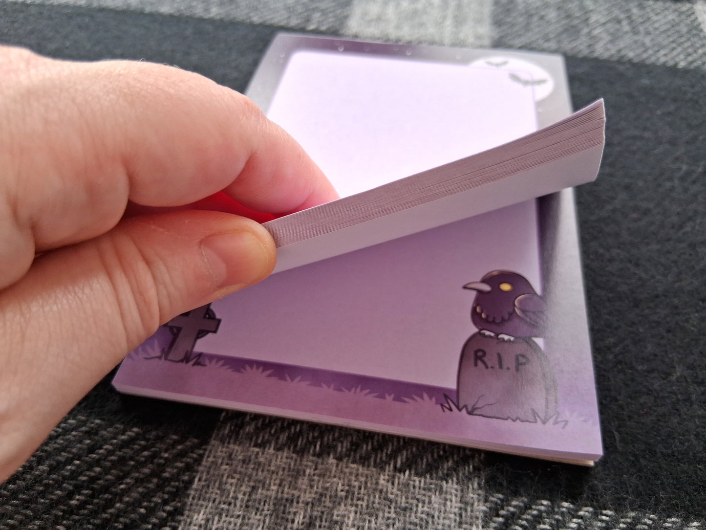 A6 Notepad Spoopy Cutie Goth Raven