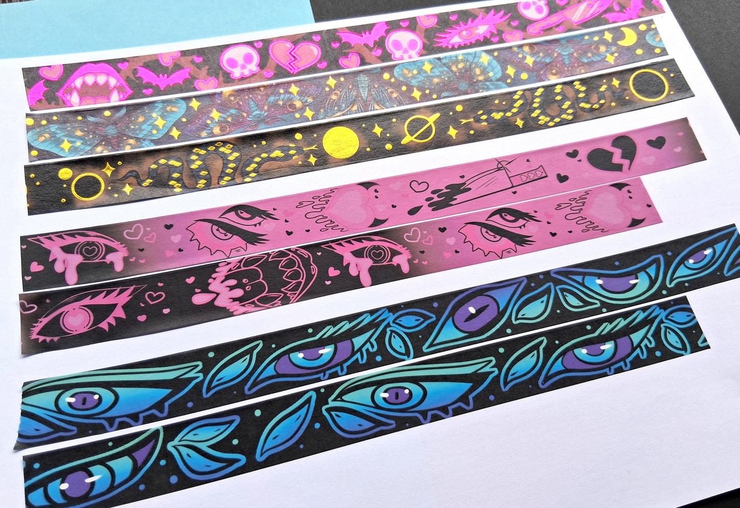 Gold Foil Lunar Moth Washi Tape 20mm