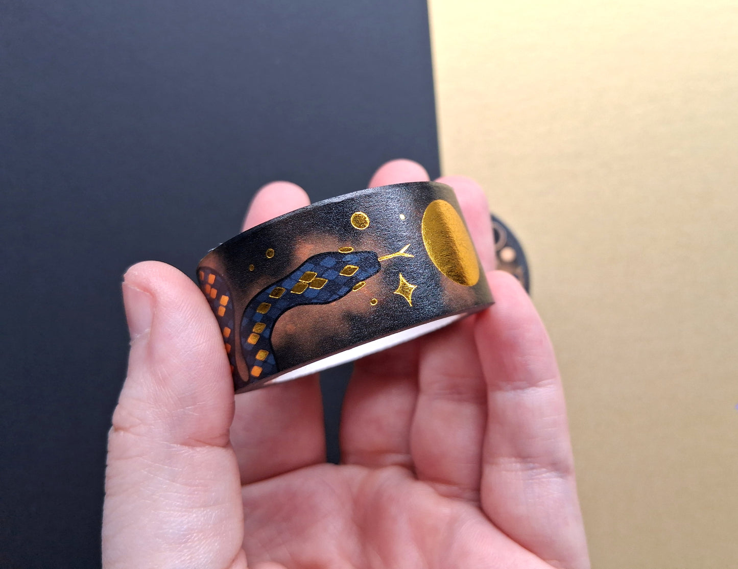 Gold Foil Cosmic Snake Washi Tape 20mm