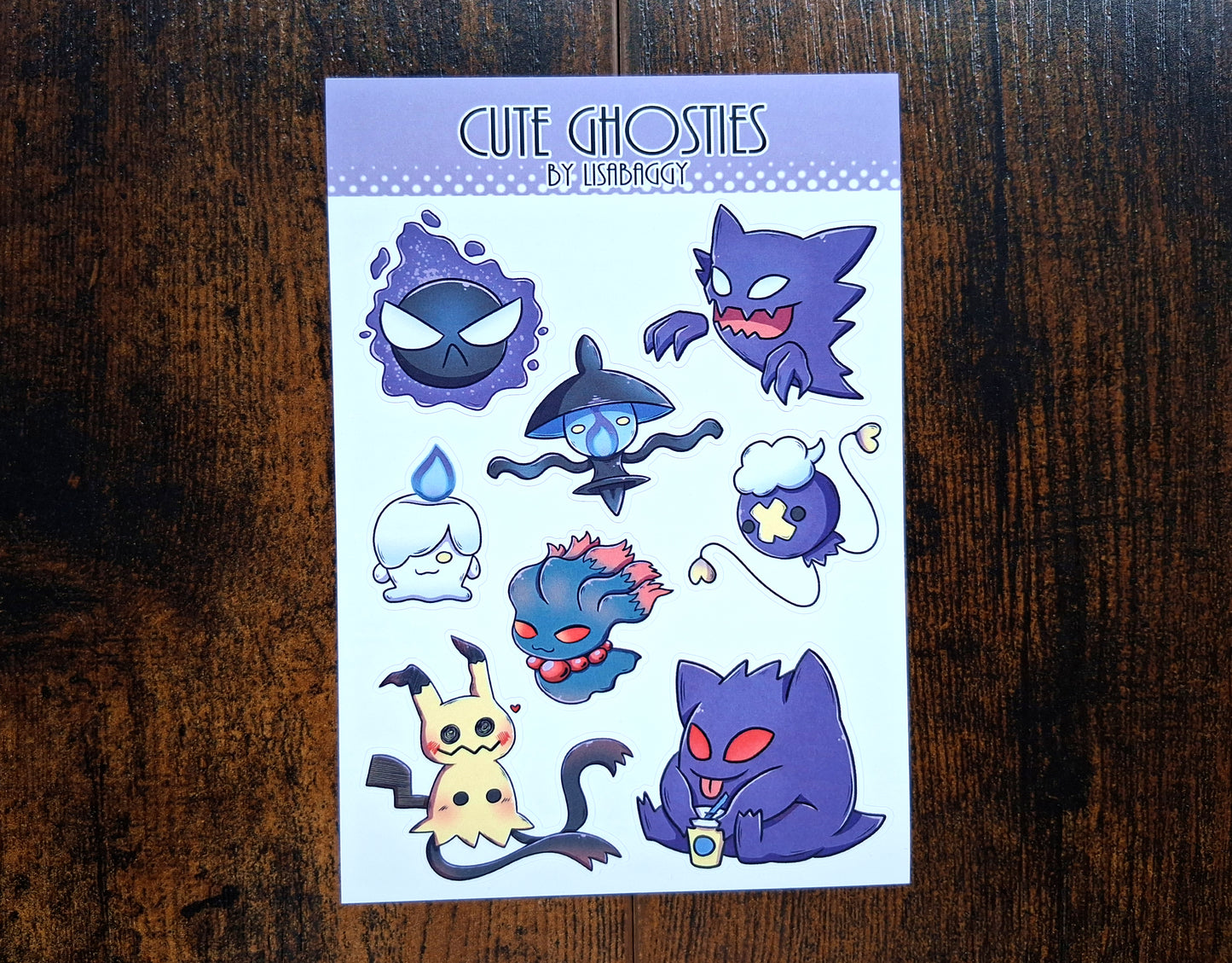 Cute Ghosties Matte Vinyl Journal Sticker Sheet