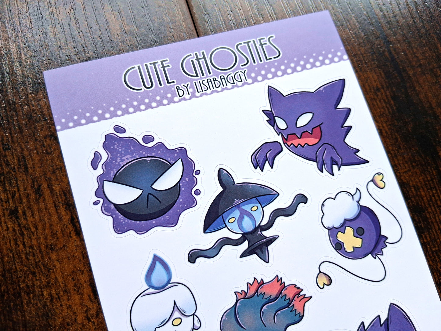 Cute Ghosties Matte Vinyl Journal Sticker Sheet