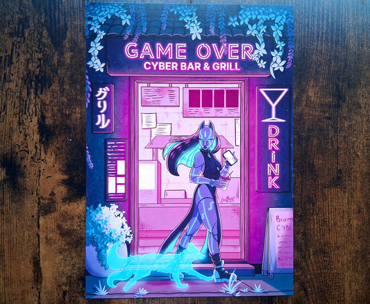Cyber Fox Guide Art Prints A4