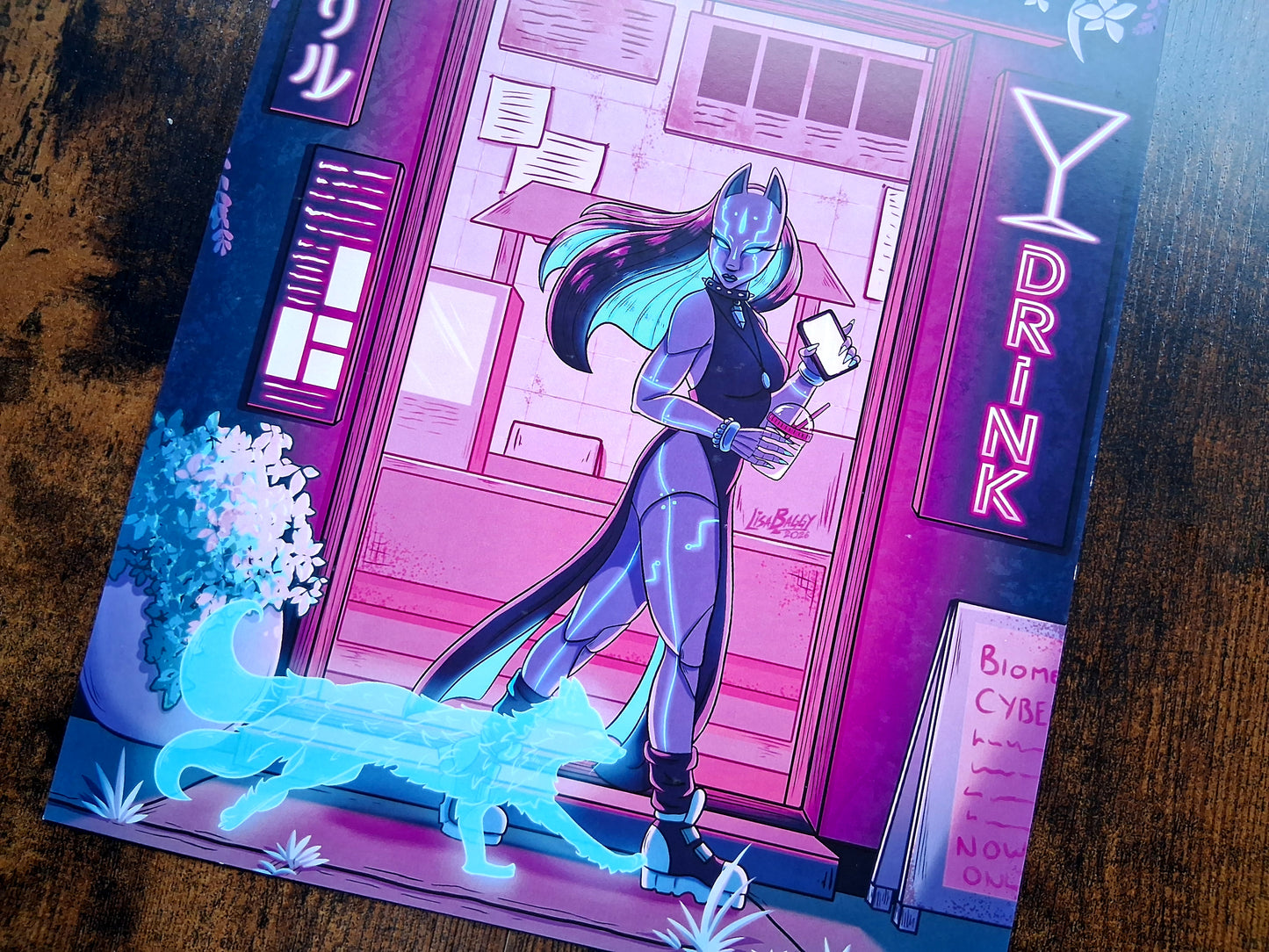 Cyber Fox Guide Art Prints A4