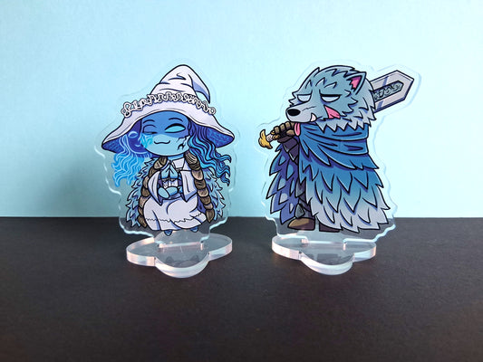 Ranni & Blaidd Clear Acrylic Standee 7cm Double Sided
