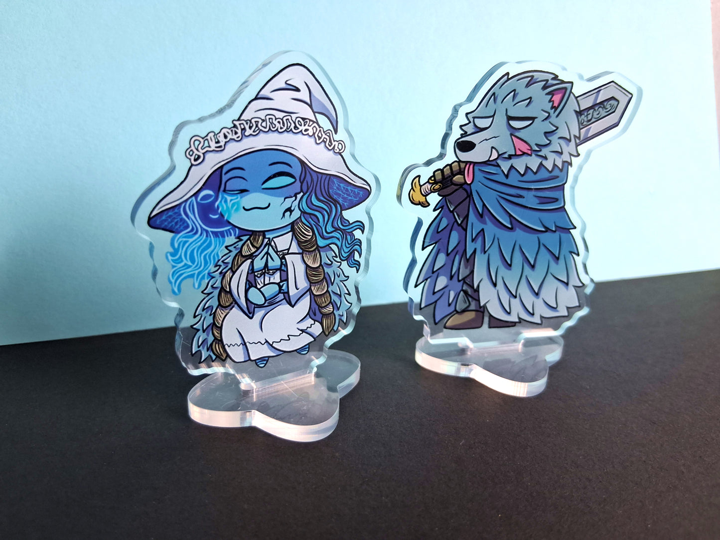 Ranni & Blaidd Clear Acrylic Standee 7cm Double Sided