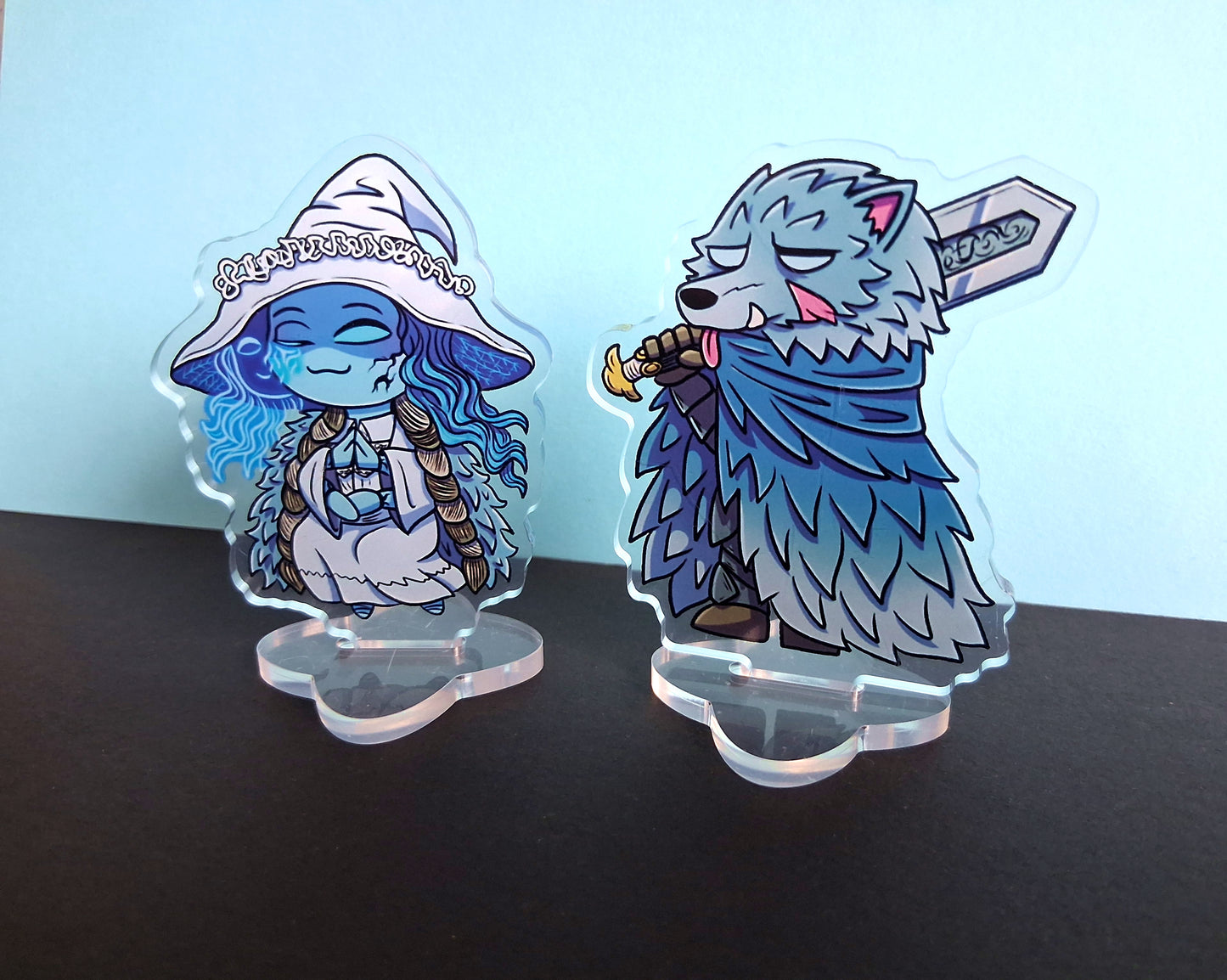 Ranni & Blaidd Clear Acrylic Standee 7cm Double Sided