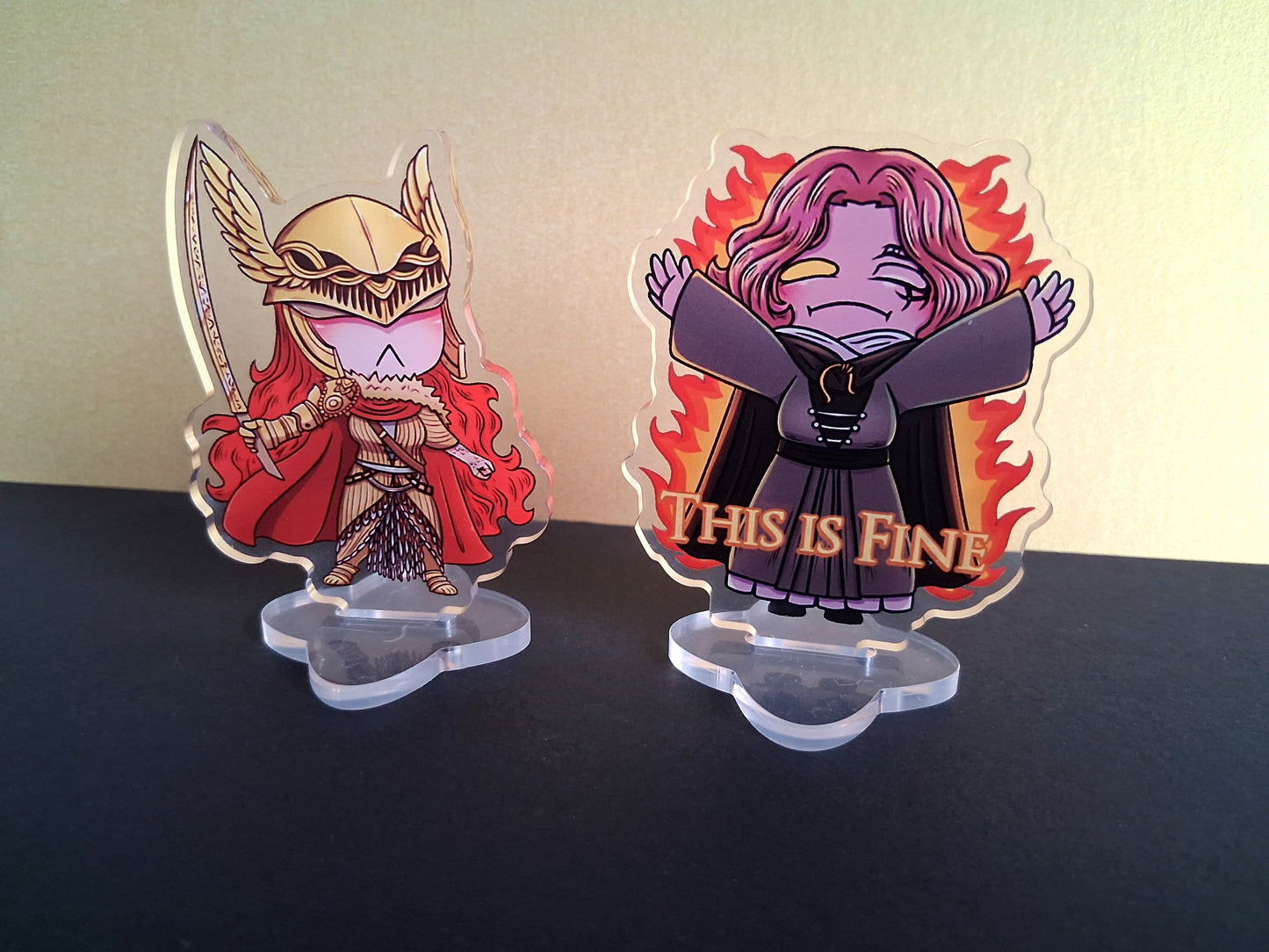 Melina & Malenia Clear Acrylic Standee 7cm Double Sided