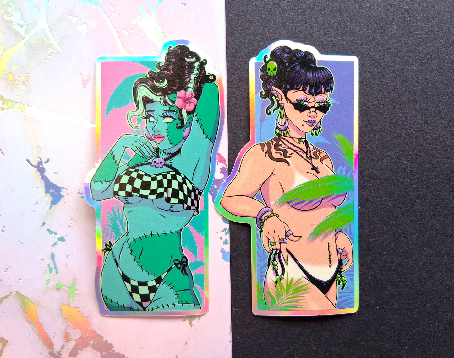 Boo Babes Holographic Vinyl Decorative Stickers