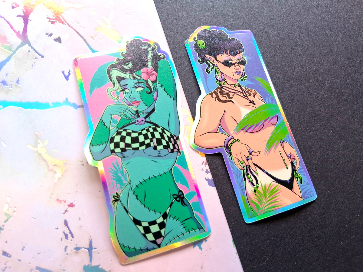 Boo Babes Holographic Vinyl Decorative Stickers