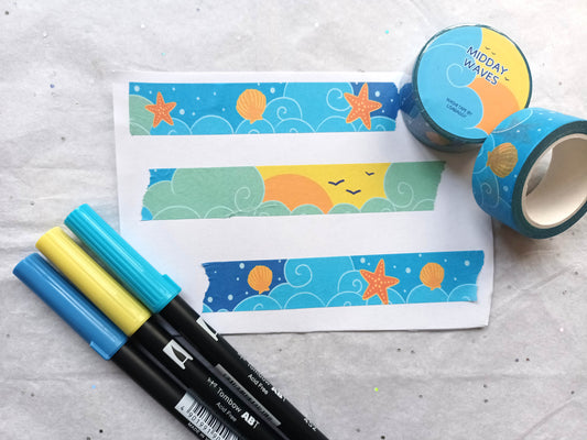 Midday Waves 20mm Washi Tape