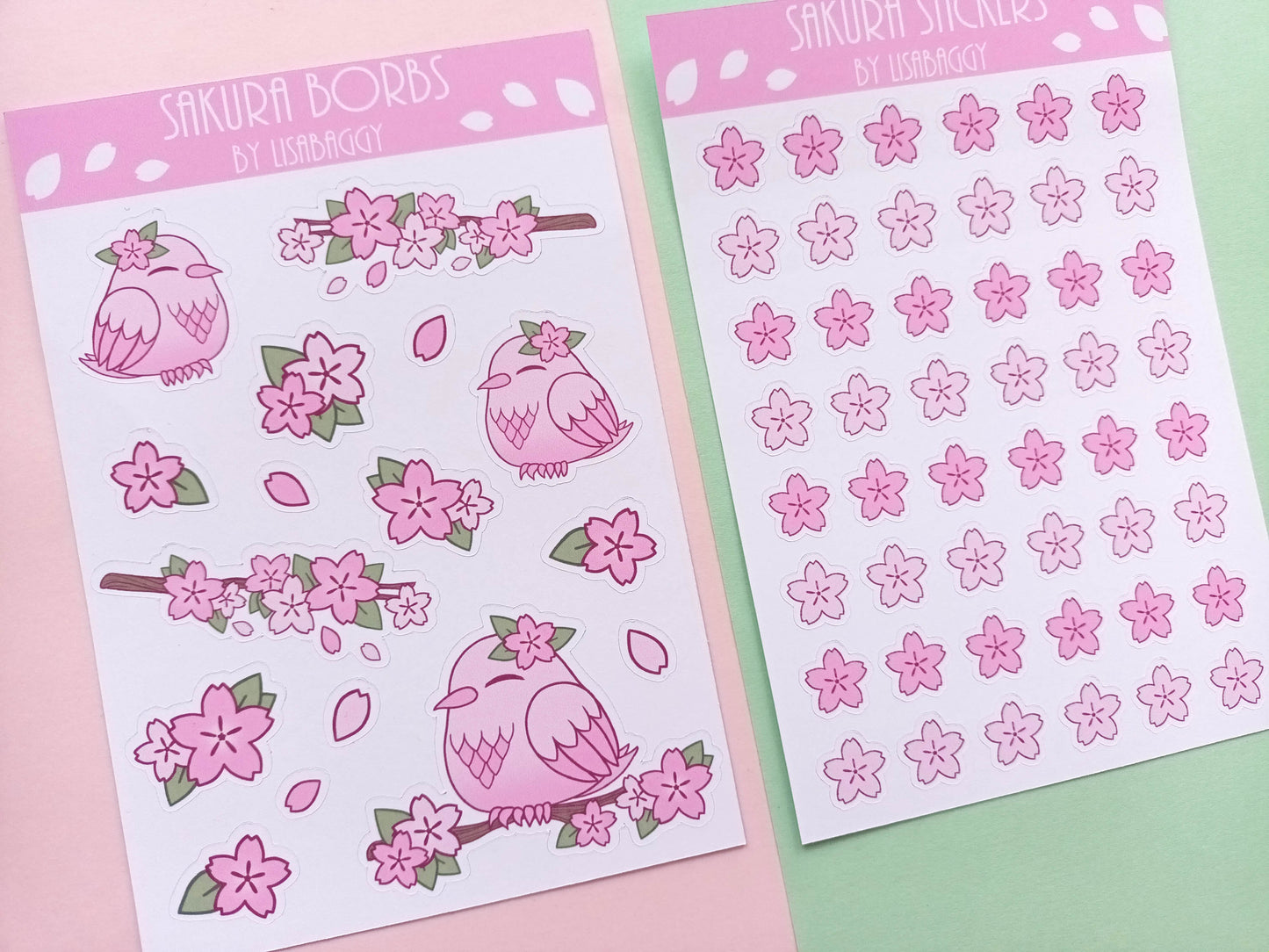 Sakura + Chumby Borbs Mini Sticker sheets