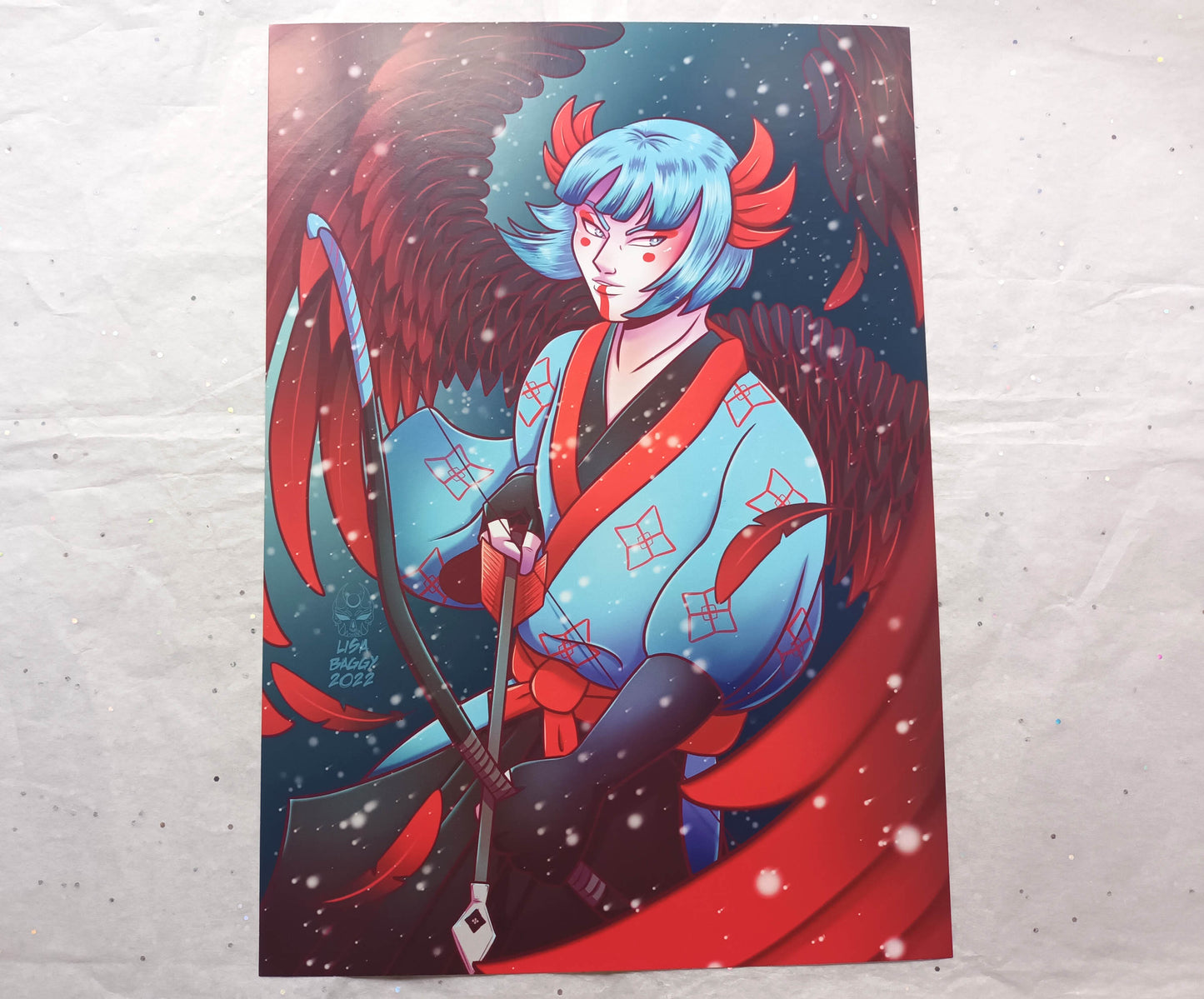 Art Prints A4 Oh! Hi Yokai! Prince Ajisai Tengu