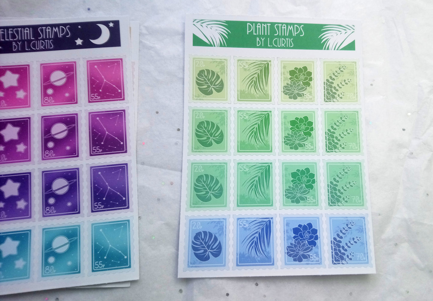 Stamp Journal Sticker Sheets
