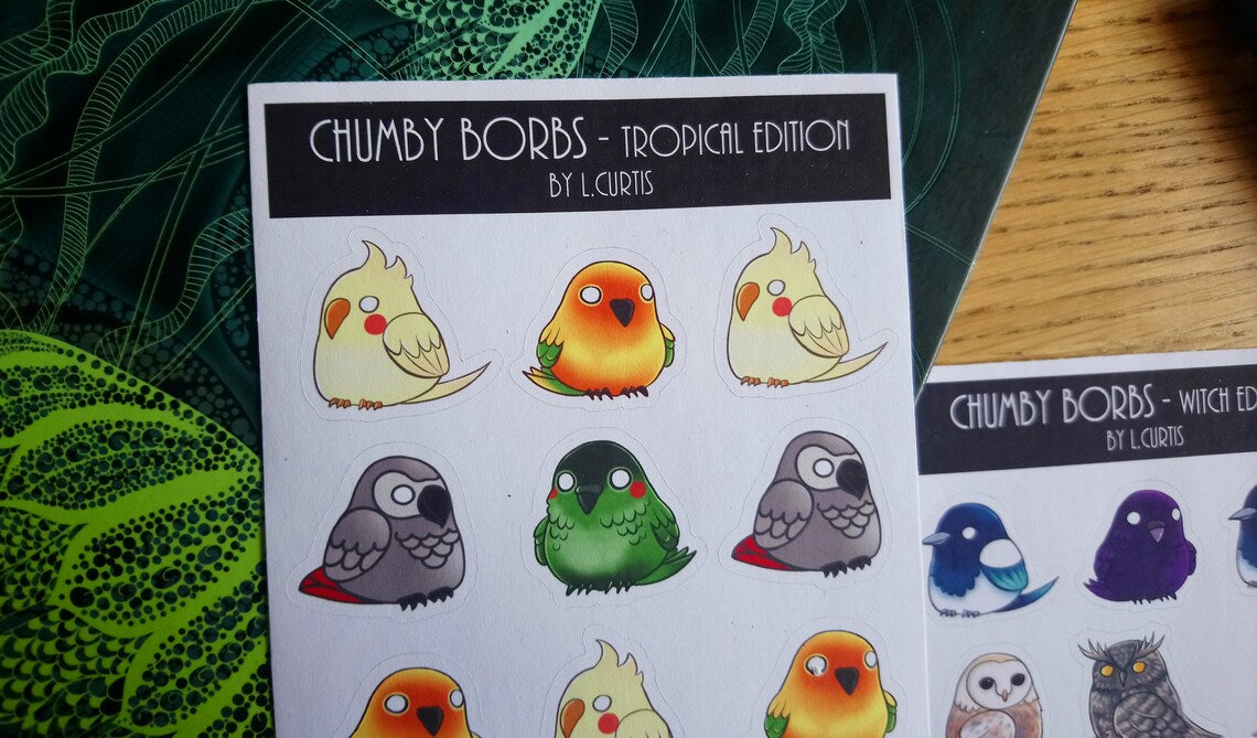 Chumby Borbs Mini Sticker sheet