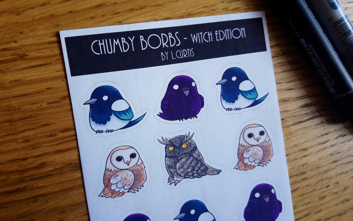 Chumby Borbs Mini Sticker sheet